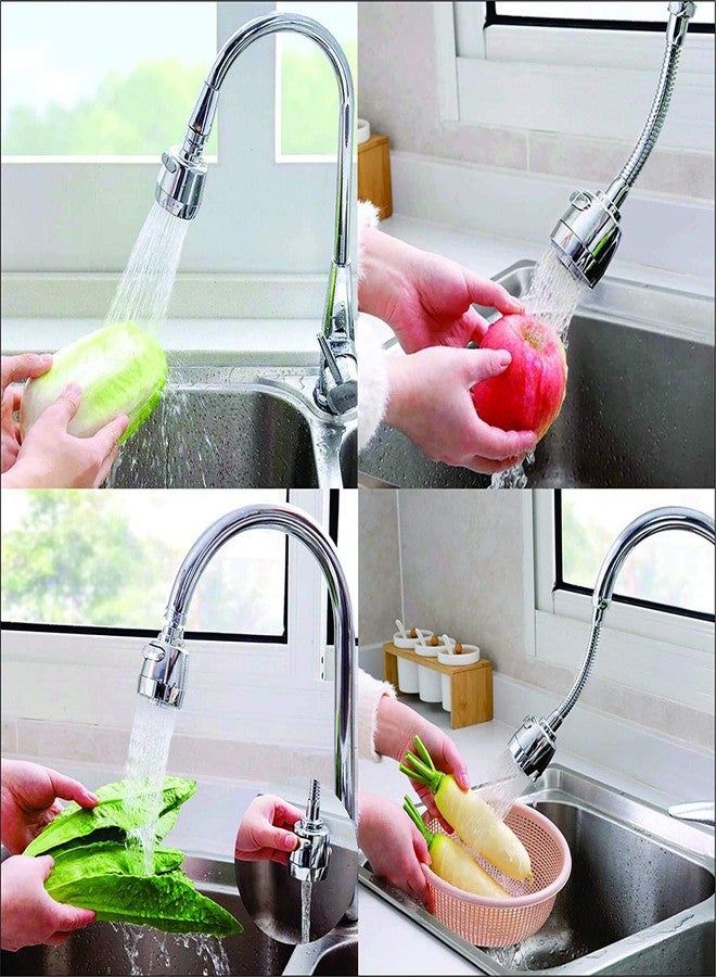 SHREE HANS CREATION 360 Degree Rotatable Sink Tap Extension Water Faucet Nozzle Adapter Head with Hose Aerator Filter Shower Extender Sprayer for Kitchen, Bathroom. - Image 4